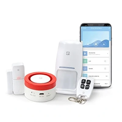 Afbeelding van Garza Smarthome Intelligent wifi alarminstallatie voor thuis, 120 dB sirene, bewegingsmelder, deur en raamsensor, afstandsbediening app, Alexa, iOS, Google, Android