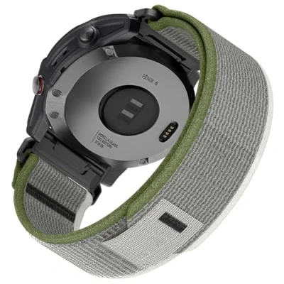 Afbeelding van Armband voor Garmin Fenix 8 47 mm/Fenix 7, 22 mm nylon QuickFit sportarmband 7 Pro/Fenix 6/Fenix 6 5/Fenix 5 Plus/Forerunner 935/Forerunner 945/Instinct 2/Approach S60/Approach