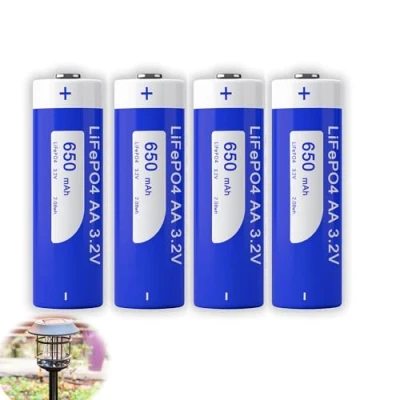 Afbeelding van Zonne Batterijen 14505 3.2V Solar Light LiFePo4 650mAh AA voor Oplaadbare Tuinverlichting (4 stuks)