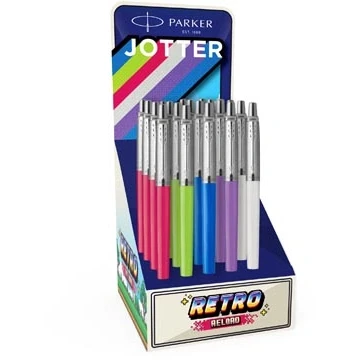 Afbeelding van Jotter Originals 90&#039;S Display 20 Stuks Blauwe Inkt Assorti