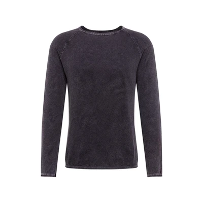 Afbeelding van Key Largo MST Thomas Round NECK Trui, Heren, Maat: Small, Anthracite
