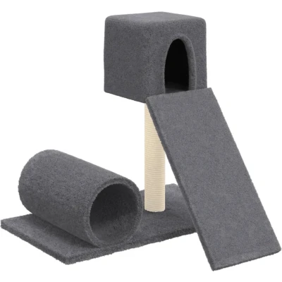 Afbeelding van vidaXL Kattenmeubel met sisal krabpalen 59 cm donkergrijs