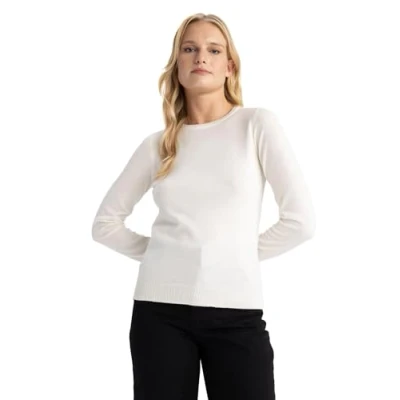 Afbeelding van Defacto Regular FIT Trui, Dames, Maat: 3XL, Ecru