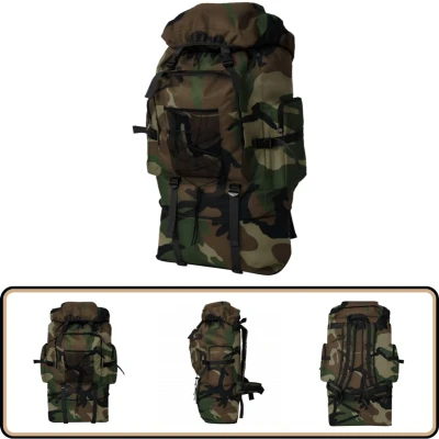 Afbeelding van vidaXL Rugzak Legerstijl XXL 100L Camouflage Militaire Legerrugzak Camouflagerugzak Grote 100 Liter