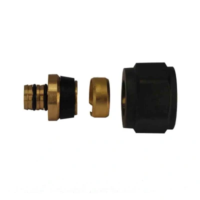 Afbeelding van Riko luxe adaptor 16x2,0 Eurok. mat zwart