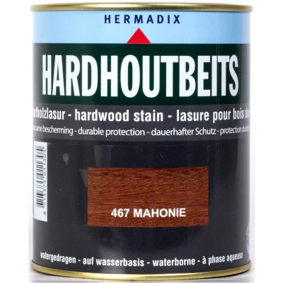 Afbeelding van Hermadix Hardhoutbeits 467 Mahonie 0,75 liter Transparante beits