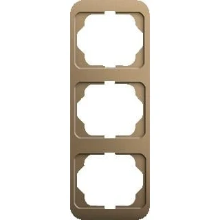 Afbeelding van Abb busch jaeger alpha nea 3 voudig afdekraam verticaal 223x81x11mm ip20 brons 2cka001754a1769