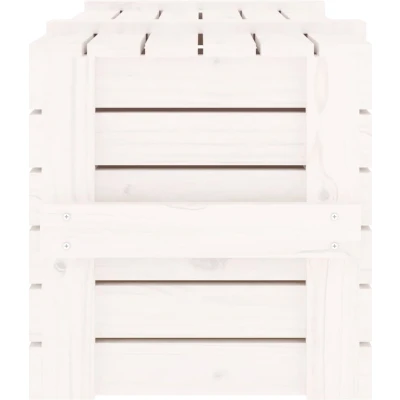 Afbeelding van vidaXL Opbergbox 91x40,5x42 cm massief grenenhout