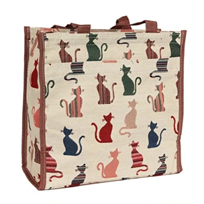 Afbeelding van Signare Cityshopper Cheeky Cat Katten Gobelinstof