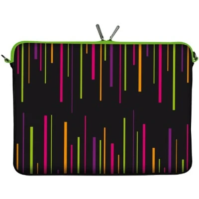 Afbeelding van Digittrade LS129 15 Colours Designer Notebooktas 15,6 inch (39,1 cm) van neopreen Notebook hoes Sleeve tas beschermhoes cover zwart lila groen