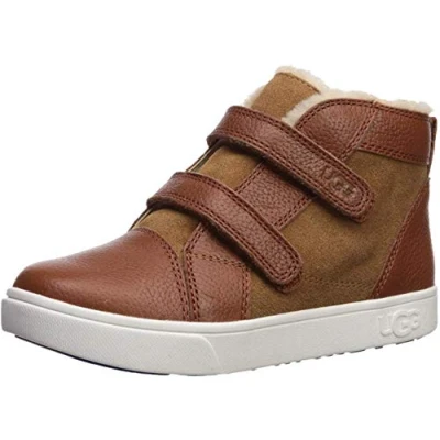 Afbeelding van UGG T Rennon II leren enkelboots cognac