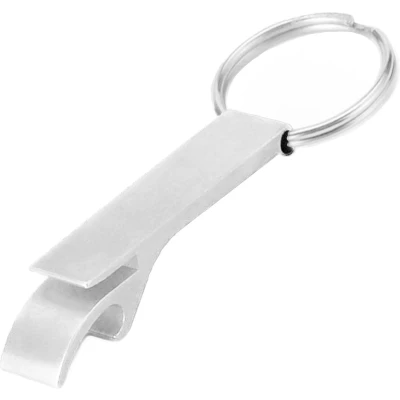 Afbeelding van Basey Sleutelhanger Bieropener Bier Opener Flesopener Zilver