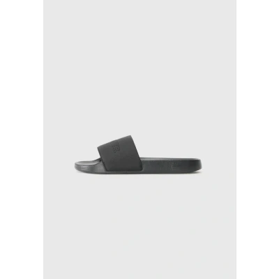 Afbeelding van Tommy Hilfiger Tumble Badslippers, Heren, Maat: 45, Black Schoenen