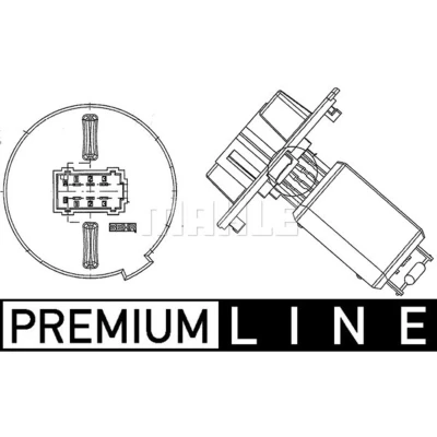 Afbeelding van Weerstand, interieurventilator MAHLE ABR 57 000P