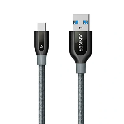 Afbeelding van Anker, Powerline+, 0,9 m, USB C kabel naar 3.0 A, bestand voor type apparaten, inclusief Galaxy S8, S8+, S9, MacBook, Sony XZ, LG V20 G5 G6, HTC 10, Xiaomi 5 en andere, grijs