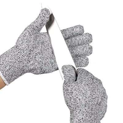 Afbeelding van ThreeH Snijbestendige handschoenen, bescherming van niveau 5 voor snijden, bakken, werken in de tuin, houtsnijwerk GL02 M
