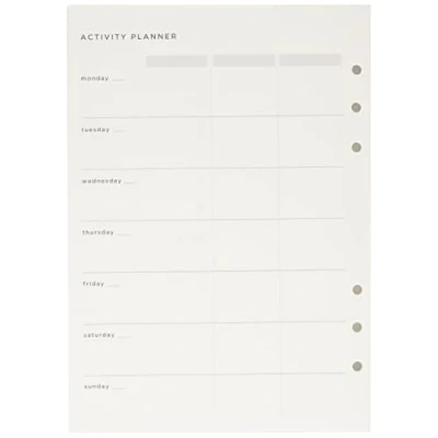 Afbeelding van Filofax Inleg Organizer Activity Planner A5, Wit, 132848