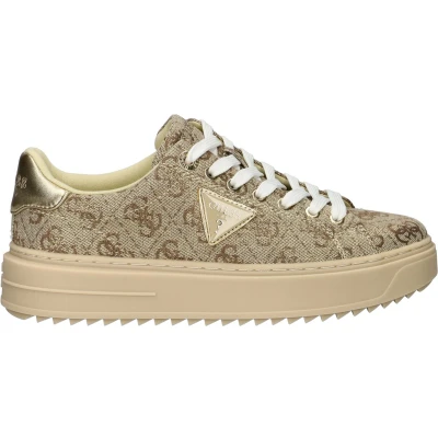 Afbeelding van Guess Desena dames sneaker Beige multi Maat 41