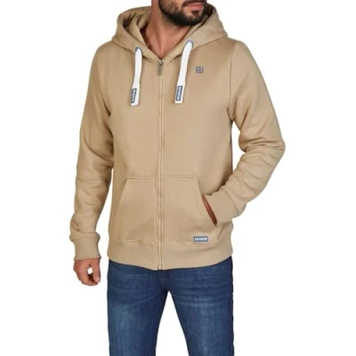Afbeelding van riverso RIVNoah Sweatjack voor heren, met capuchon, ritssluiting, regular fit, bruin, rood, blauw, zwart, groen, grijs, Beige, S, M, L, XL, XXL, 3XL, 4XL, 5XL, Cobblestone 3XL