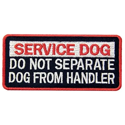 Afbeelding van EmbTao Service Hond Niet Scheiden van Master Vesten/Harnas Geborduurde Haak en Loop Patch