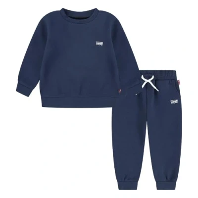 Afbeelding van Levi&#039;s CORE Batwing CREW AND JOGG Trainingspak voor kinderen, Maat: 62, Dress blues