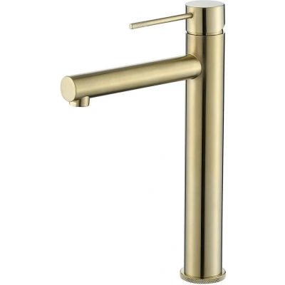 Afbeelding van Best Design Nancy wastafelmengkraan hoog mat goud