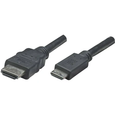 Afbeelding van Manhattan 304955 CG HDMI kabel Aansluitkabel A stekker, mini C stekker 1.80 m Zwart 4K UHD