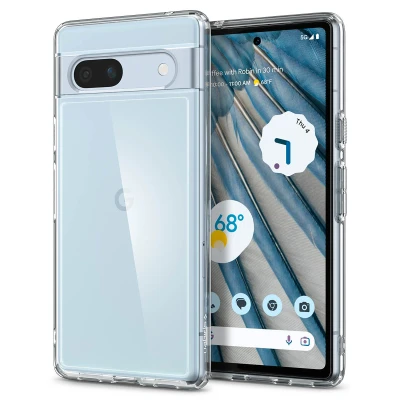 Afbeelding van Google Pixel 7a Hoesje Kunststof Spigen Hardcase/Backcover Transparant Telefoonhoesje Shockproof/Valbescherming