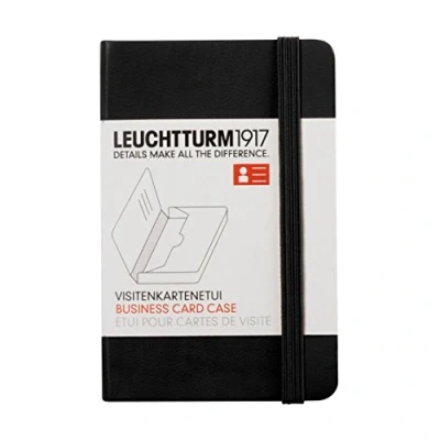 Afbeelding van LEUCHTTURM1917 350140 kaartenetui, 65 x 100 15 mm, zwart