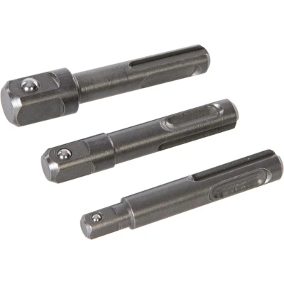 Afbeelding van Silverline 3 delige SDS Plus dopaandrijf set 1/4&quot;, 3/8&quot; en 1/2&quot;