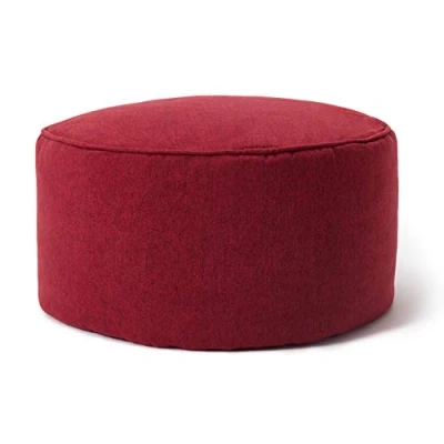 Afbeelding van Lumaland Comfort Line Indoor Poef Beanbag Hocker Stool 45cm x 25cm Rood