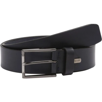 Afbeelding van LLOYD Leren Riem Men&#039;s Leather Belt 4.0 W120 Navy Donkerblauw