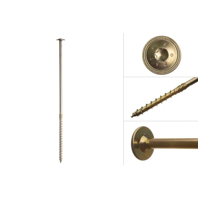Afbeelding van Tellerkopschroeven Geel Verzinkt 6.0 x 280 mm Torx 30 Per Stuk