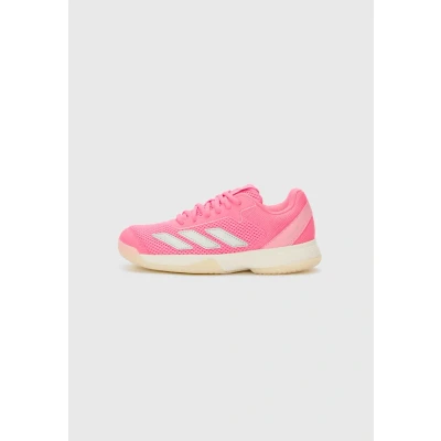 Afbeelding van adidas Uniseks Kind Courtflash Kids Tennis Shoes, Lucid Pink/Silver Metallic/Bliss Pink, 38 2/3 EU