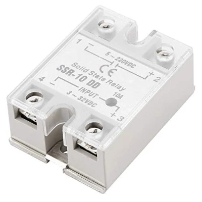 Afbeelding van Solid State Relais SSR 10 DD 10A 5 220 V DC Module Twee weg SCR Type voor Industriële Geautomatiseerde Bedieningspanelen