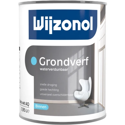 Afbeelding van Wijzonol Grondverf Waterverdunbaar 1 Liter op Kleur