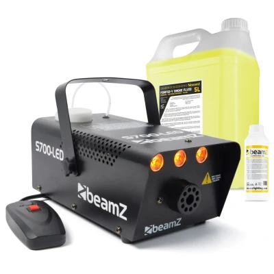 Afbeelding van BeamZ S700 LED &quot;Flame&quot; rookmachine met reinigings en rookvloeistof