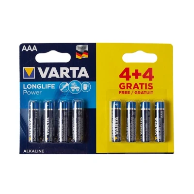 Afbeelding van Varta longlife power lr03 mn2400 aaa bl. 4+4 4903121448