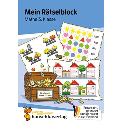 Afbeelding van Das ratselbuch fur die grundschule t693 mein ratselblock mathe 3. klasse A5 ubungsblock: Übungsblock