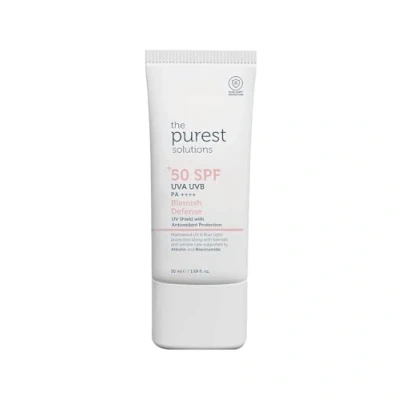 Afbeelding van The Purest Solutions de puurste oplossingen Fleckenschutz, zonnecrème, SPF 50 gezichtscrème met UVA bescherming, arbutine en niacinamide, zonnebrandcrème voor aanpassing van huidskleur Hydraterend,