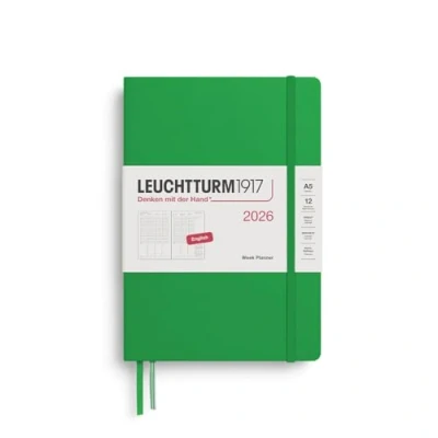 Afbeelding van Leuchtturm week/planning agenda 2026 spring leaf 21x15cm