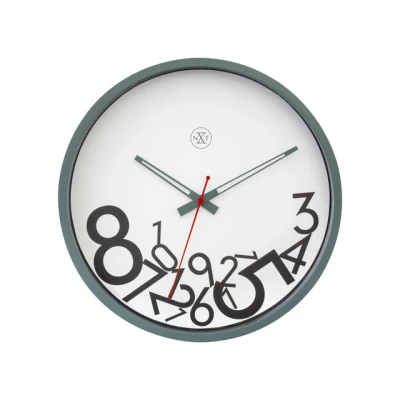 Afbeelding van Stille wandklok 30cm Grappig design nXt by NeXtime Dropped num