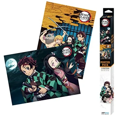 Afbeelding van DEMON SLAYER Set 2 posters &#039;52x38&#039;