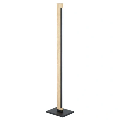 Afbeelding van EGLOÂ CamachoÂ VloerlampÂ Â LEDÂ 126Â cmÂ Zwart/BruinÂ Dimbaar