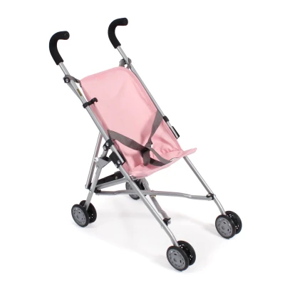 Afbeelding van Bayer Chic poppenbuggy lichtroze/grijs