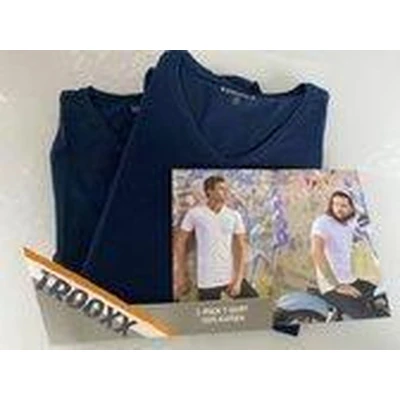 Afbeelding van Trooxx T shirt 2 Pack V Neck Navy S