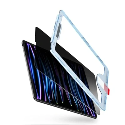Afbeelding van BERSEM Privacy Screen Protector Compatibel met iPad Pro 12.9 (2022 &amp; 2021 2020 2018 Modellen) Anti Spy, Gehard Glas Film, EZ kit
