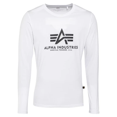 Afbeelding van Alpha Industries Basic T LS Lange Mouw voor Heren White