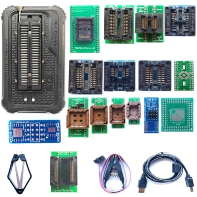 Afbeelding van xgecu T56 programmeerset 15 adapters t48 programmer, topversie, ISP ondersteuning, eprom, ISP, IC, chip PIC/NAND Flash, EMMC socket adapter
