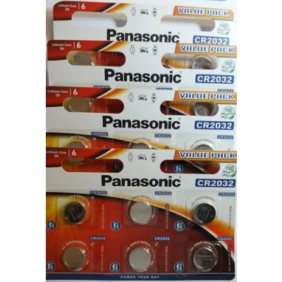 Afbeelding van Panasonic CR 2032 lithium knoopcel (24 stuks)